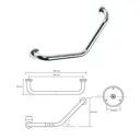 Поручень для ванной Bemeta Omega 49.50x10 цвет серый
