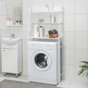 Стеллаж над стиральной машинкой Клик Мебель 7462034 68x156x26см цвет белый