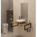 Столешница в ванную Leman 6.ST900.ORSIB.23.6 90x50см МДФ цвет коричневый