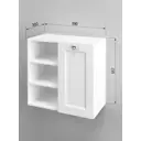 Шкаф подвесной Regent style правый 30x55.7см цвет белый