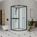Душевая кабина Bauedge SB0010B низкий поддон 90x90см