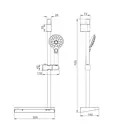 Душевой гарнитур Rose R109 цвет хром