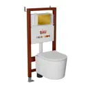 Комплект инсталляция с унитазом Bauedge Q111300-NM0003-PRO-Q00013 цвет белый