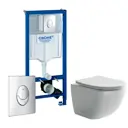 Комплект 3 в 1 инсталляция Grohe Rapid SL с подвесным унитазом Ceramica Nova Forma CN3009 кнопка Skate Air 2 425851