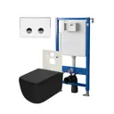 Комплект инсталляция с унитазом Point Pn48 PN48177WC цвет черный