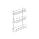 Полка для ванной комнаты Vannamarket P4026558 нержавеющая сталь 11.5x40 см