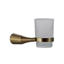 Стакан для зубных щеток FASHUN A1806-21 сталь, стекло цвет оранжевый, медный