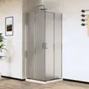Душевой уголок Vincea City VSS-5CT8010CL прямоугольник 80x100см серебро профиль эффект стекла прозрачный