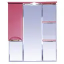 Зеркальный шкаф для ванной Misty Жасмин П-Жас02085-122СвЛ 82.50x100см розовый