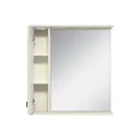 Зеркальный шкаф для ванной Misty Лувр П-Лвр03085-1014Л 85x80см слоновая кость