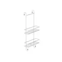Полка для ванной комнаты vannamarket p3026604 нержавеющая сталь 11.5x25 см цвет серый, серебристый