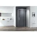 Душевой уголок Cezares DUET SOFT-M-AH-1-140/100-C-Cr прямой 140x100см хромированный профиль эффект стекла прозрачный