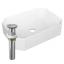 Раковина накладная Bauedge YBD2427 51см цвет белый,хром