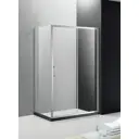 Душевой уголок Cezares MOLVENO-AH-11-150/100-C-Cr-IV прямой 150x100см хромированный профиль эффект стекла прозрачный