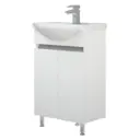 Тумба под раковину Corozo Джуно 50 см цвет белый
