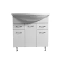 Тумба под раковину Stella Polar Фантазия 80 см цвет белый