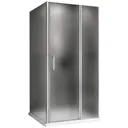 Душевой уголок Abber Sonnenstrand AG04110MS-S80M прямоугольный 80x110см серебро профиль эффект стекла матовый