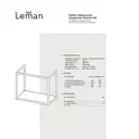 Тумба под раковину Leman Grayton 6.TP60.GR.3 56см цвет черный