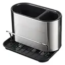 Держатель для губки подвесной Primanova D-80009 12x13x12 см ABS-пластик цвет серый металлик/черный