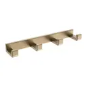 Вешалка для вещей 4 крючка Abber AA1751G 29x3x6 см нержавеющая сталь цвет золото