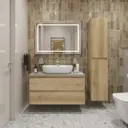 Тумба со столешницей и накладной раковиной подвесная BelBagno KRAFT 100 kraft100rnn-kepmco-1346-set