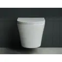 Унитаз подвесной CERAMICANOVA CN3011 безободковый с сиденьем микролифт