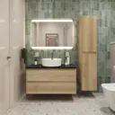 Тумба со столешницей и накладной раковиной BelBagno KRAFT подвесная kraft80rnn-kepmno-1306-set