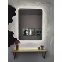 Зеркало для ванной Alfa mirrors Olga 68 ol-68AVd с подсветкой 60x80см