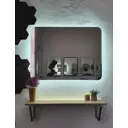 Зеркало для ванной Alfa mirrors Olga 86 Ol-86AVzVh с подсветкой 80x60см