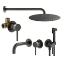 Комплект смесителей для душа Plumberia Selection KITZXO01GR210, Графит матовый