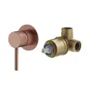 Комплект встраиваемого смесителя для душа Plumberia Selection IXO KITXO1135RS, Медь брашированная