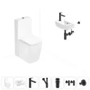 Безободковый напольный унитаз Lavinia Boho Aveo Rimless 202008831 комплект для туалета