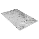 Коврик вырезной icarpet PRINT антискользящий 138 "Мрамор Итальянский" 80x120 серый S