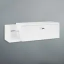 Шкаф для ванной Клик Мебель 9938713 70x20см цвет белый