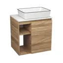 Тумба Bauedge Bau Dream Blackwood 60 правая раковина Hotel Black Rand 48x37
