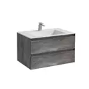 Тумба с раковиной Vincea Luka 800 G.Stone White VMC-2L800GS VCB-13800W