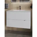 Тумба с раковиной Topline Li FLIPTU80W-3800W подвесная 81.50 см, цвет Белый матовый