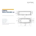 Прямоугольная ванна Radomir SMP 180x70 0-78-0-0-9-270 акрил 180x70см