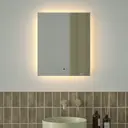 Зеркало для ванной Defesto Glow DF 2513R с подсветкой 50x60см