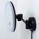 Зеркало с LED-подсветкой WasserKRAFT K-1004BLACK с 3-х кратным увеличением