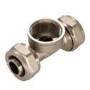 Тройник комбинированный СТМ 16x16x16 мм латунь