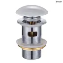 Донный клапан для раковины с переливом Bond BV0205 Ø40 клик-клак цвет белый