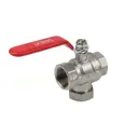 Кран шаровой прямой Sanext 8769 DN25 PN40 1" ВР латунь ручка рычаг