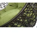 Подвесное кресло Экодизайн искусственный ротанг черный Y0141