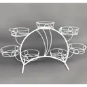 Подставка на подоконник Удачный сезон 2345 Фиалка 7 горшков № 1 белая