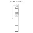 Насос садовый скважинный Pumpman TSSM1.8-50-0.55 высота подъема 100 м кабель 10 м 30 л/ч