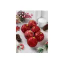 Набор елочных шаров Elan gallery 970080 Красный 8 см полиуретан красный 6 шт