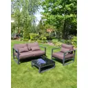 Садовая мебель для отдыха Callisto mobili Логуна алюминий коричневый 3 предметов