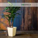 Кашпо Pyramid hl25-20l Evabrick 20 см 25 см 5 л полимербетон бежевый