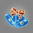 Светящаяся электрическая фигура Эйджи Колокол универсальная 440 ламп h 130 см разноцветный